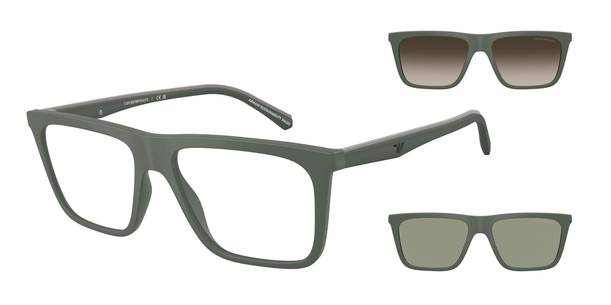 Emporio Armani EA4258F Matte Green Sunglasses