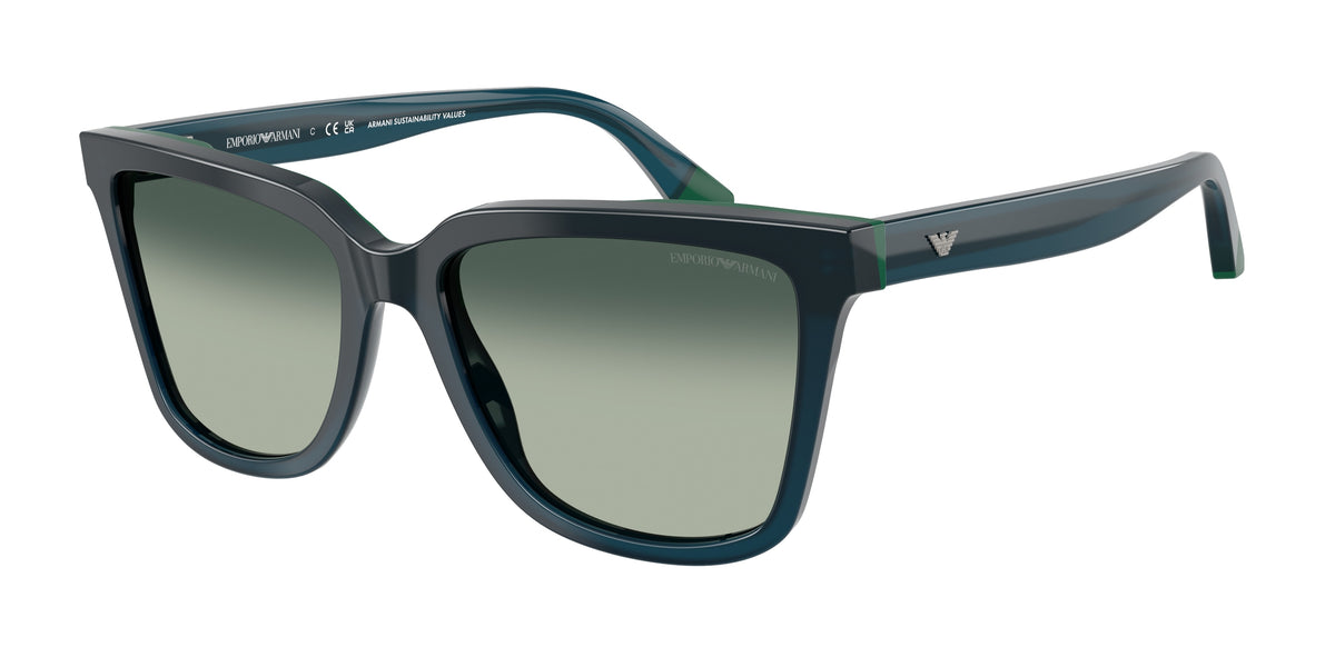 Emporio Armani EA4261 Opal Blue/Green Sunglasses