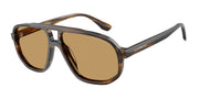 Emporio Armani EA4263U Striped Dark Green Sunglasses
