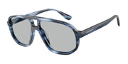 Emporio Armani EA4263U Striped Dark Blue Sunglasses