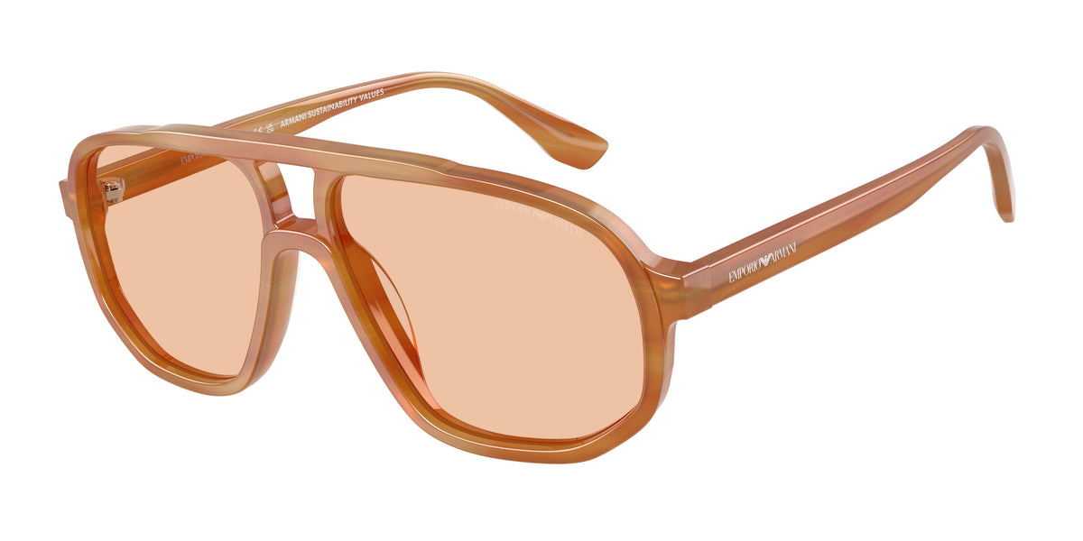 Emporio Armani EA4263U Striped Light Brown Sunglasses