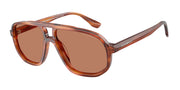 Emporio Armani EA4263U Striped Dark Brown Sunglasses