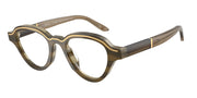 Emporio Armani EA4264U Brown On Striped Beige Sunglasses