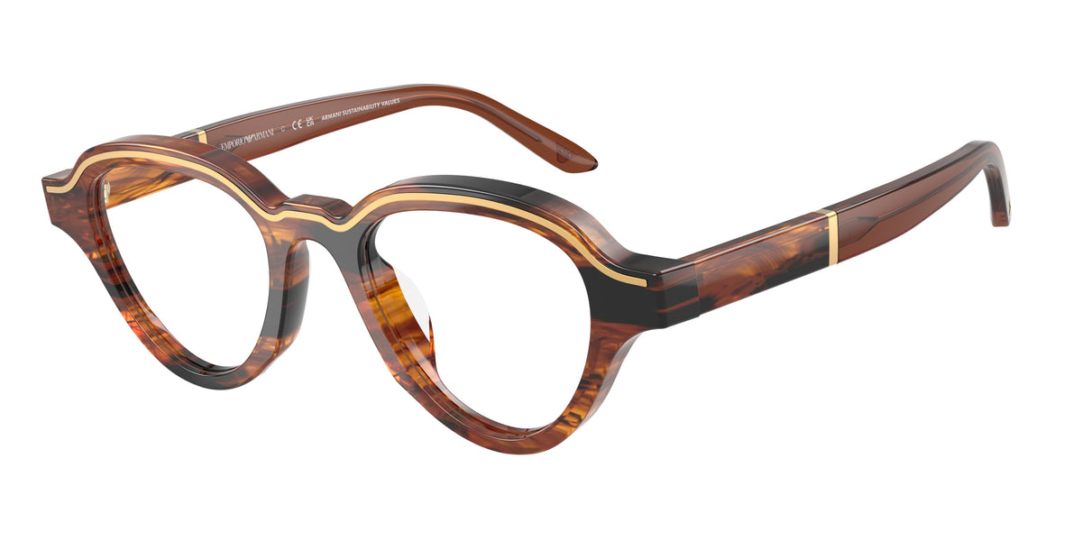 Emporio Armani EA4264U Striped Dark Brown Sunglasses