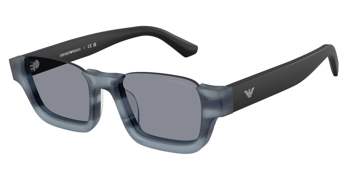 Emporio Armani EA4268U Striped Havana Blue Sunglasses