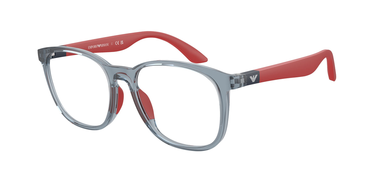 Emporio Armani EK3004F Shiny Transparent Blue Eyeglasses Kids