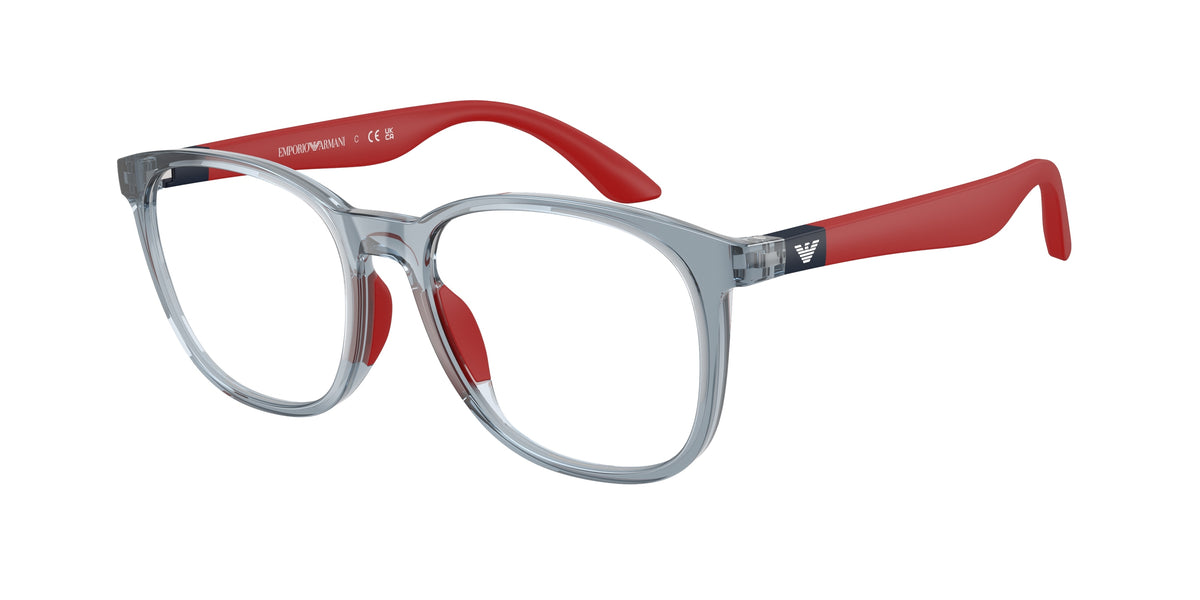 Emporio Armani EK3004 Shiny Transparent Blue Eyeglasses Kids