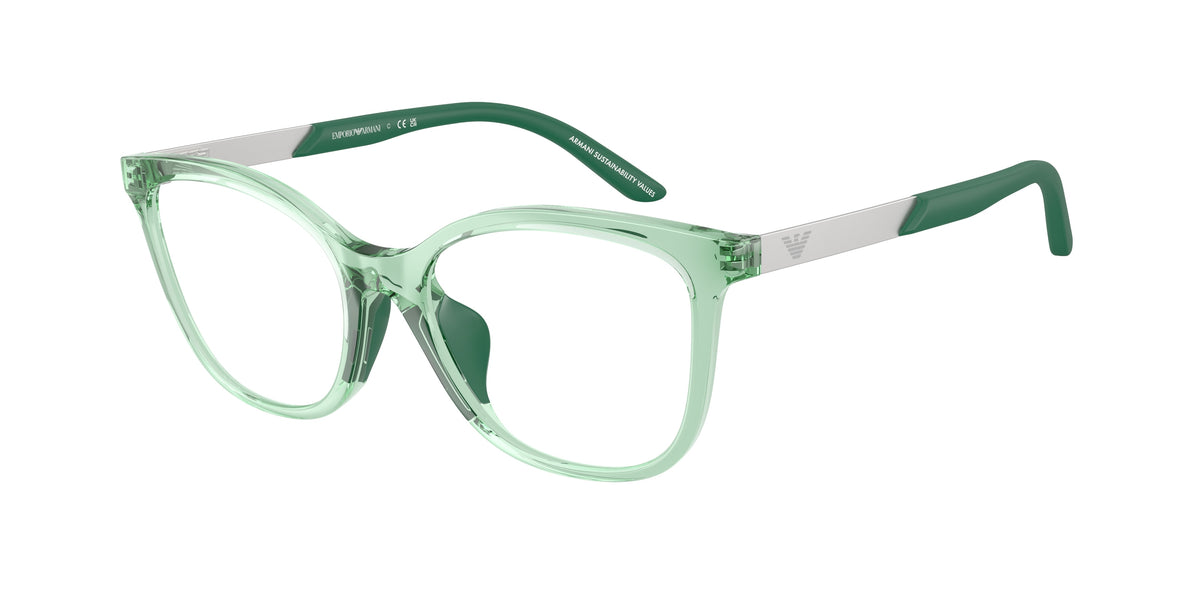 Emporio Armani EK3011U Shiny Transparent Green Eyeglasses Kids