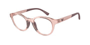 Emporio Armani EK3205 Shiny Transparent Pink Eyeglasses Kids