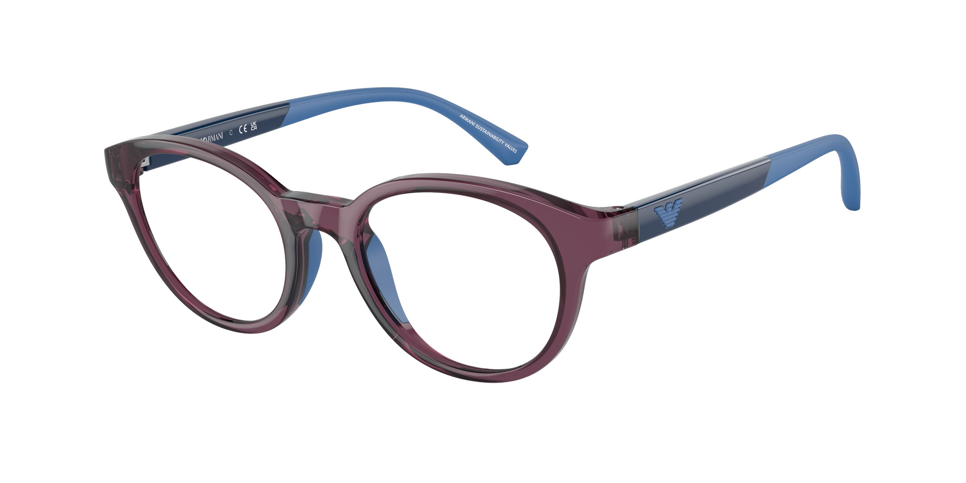 Emporio Armani EK3205 Transparent Violet Eyeglasses Kids