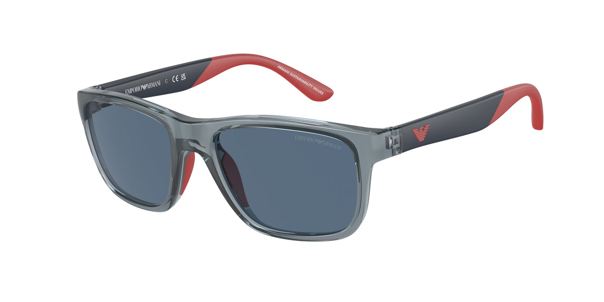 Emporio Armani EK4002F Shiny Transparent Blue Sunglasses Kids
