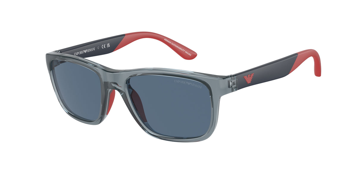 Emporio Armani EK4002 Shiny Transparent Blue Sunglasses Kids