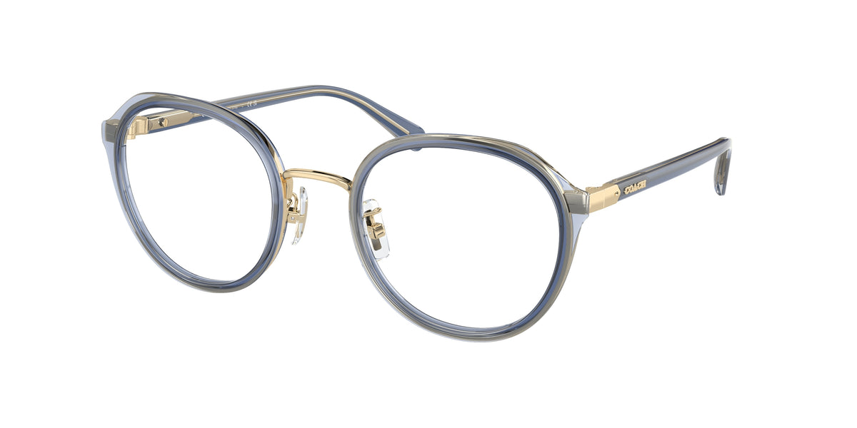 Coach HC5162 Transparent Blue/Light Gold Eyeglasses