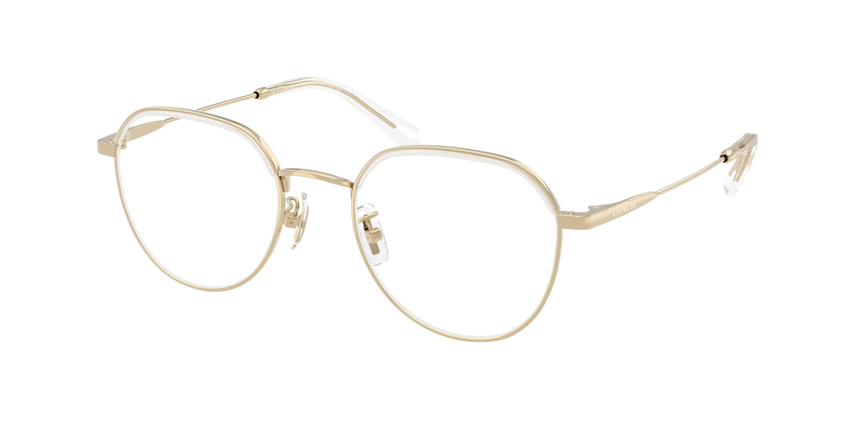 Coach HC5188TD Shiny Light Gold/Clear Eyeglasses