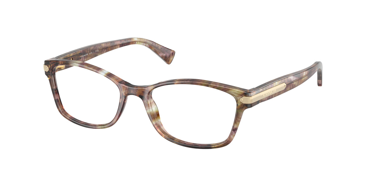 Coach HC6065 Light Brown Confetti Tortoise Eyeglasses