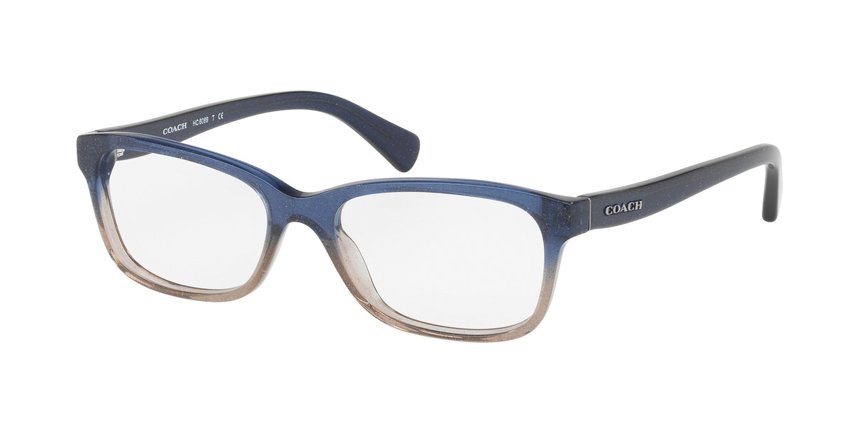 Coach HC6089 Blue Beige Glitter Gradient Eyeglasses