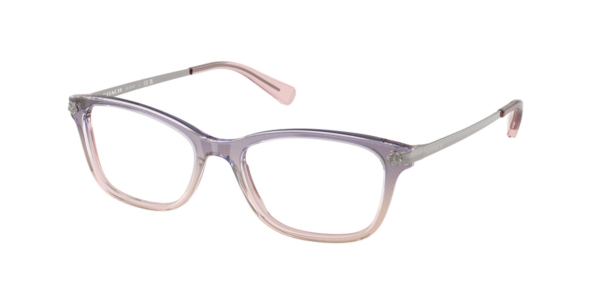 Coach HC6142 Violet Pink Glitter Gradient Eyeglasses