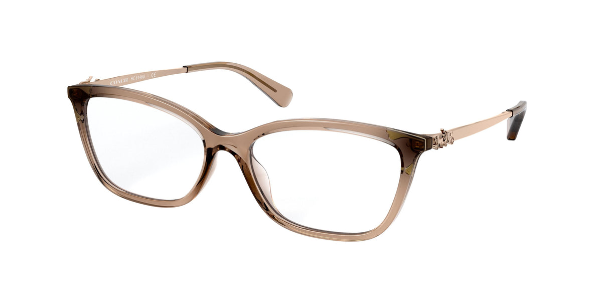 Coach HC6146U Transparent Brown Eyeglasses