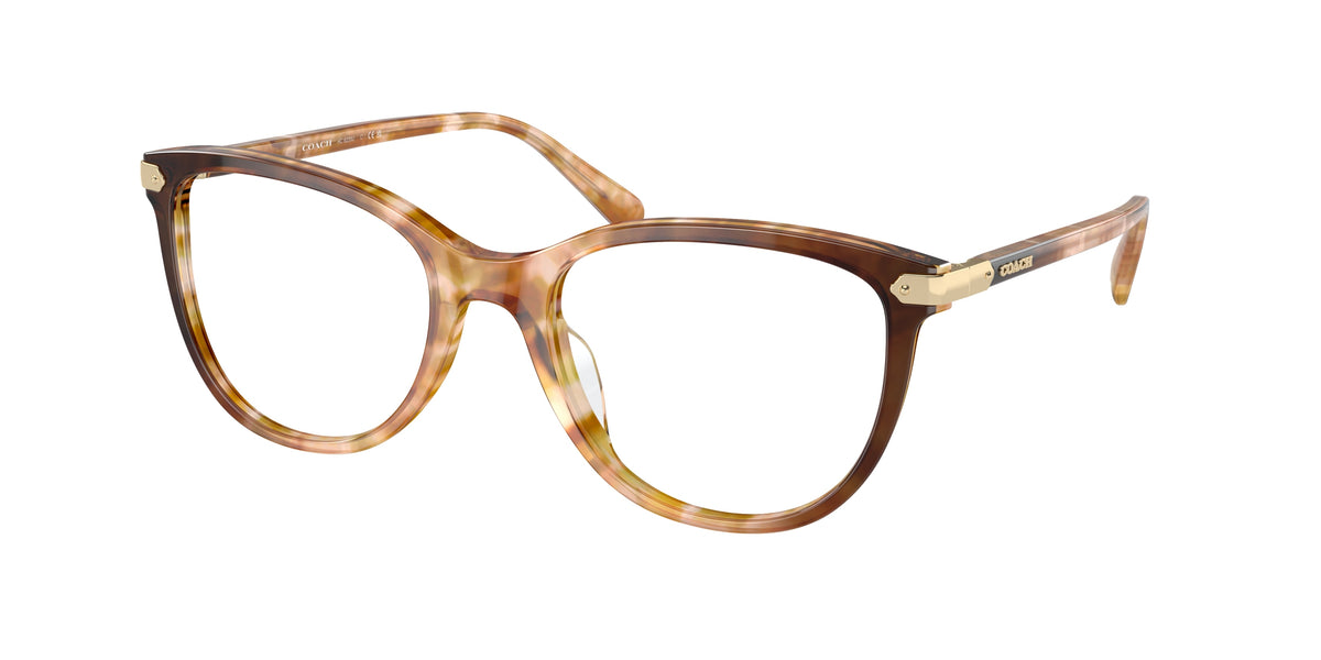 Coach HC6220U Caramel Snow Tortoise Gradient Eyeglasses