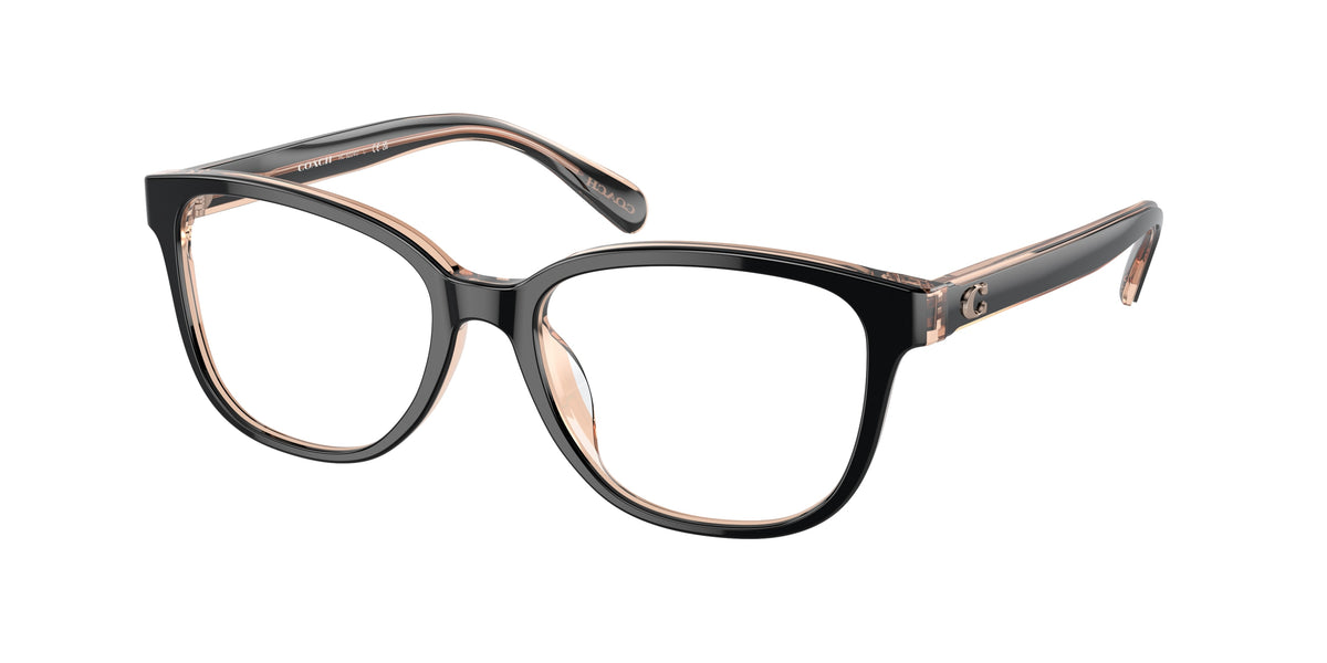 Coach HC6224U Black/Transparent Blush Eyeglasses
