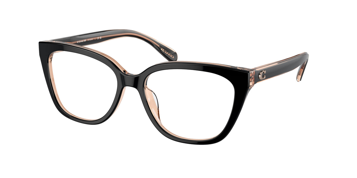 Coach HC6226U Black/Transparent Blush Eyeglasses
