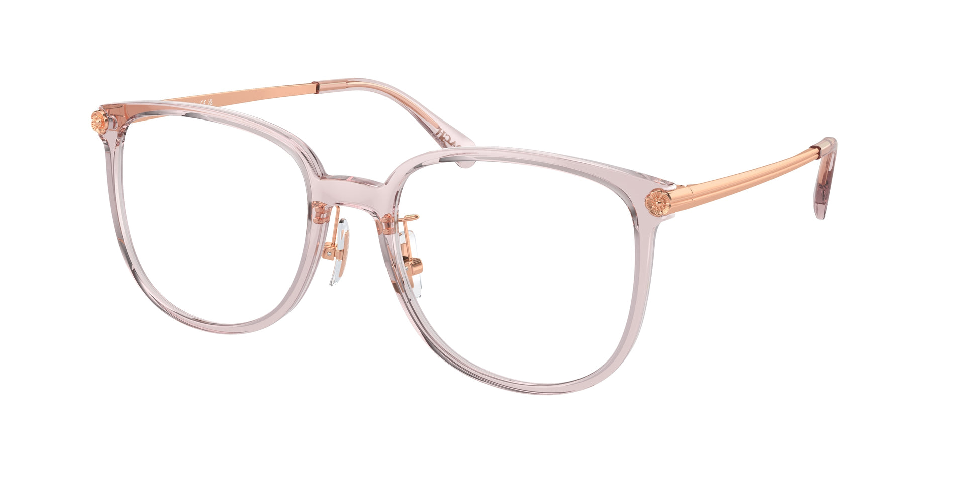 Coach HC6241D Transparent Dusty Rose Eyeglasses