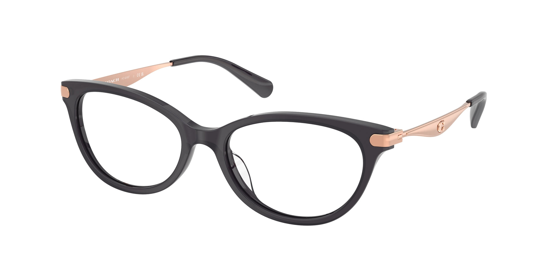 Coach HC6245F Transparent Dark Grey Eyeglasses