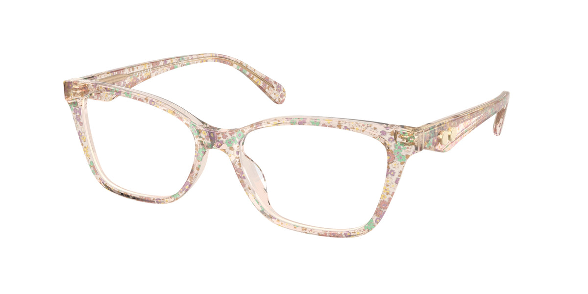 Coach HC6248U Transparent Floral Field Eyeglasses