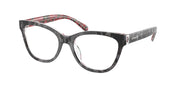 Coach HC6249U Black Tortoise/Pink Floral Eyeglasses