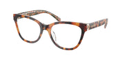 Coach HC6249U Amber Tortoise/Orange Floral Eyeglasses