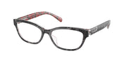 Coach HC6250U Black Tortoise/Pink Floral Eyeglasses