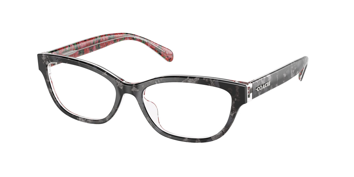 Coach HC6250U Black Tortoise/Pink Floral Eyeglasses