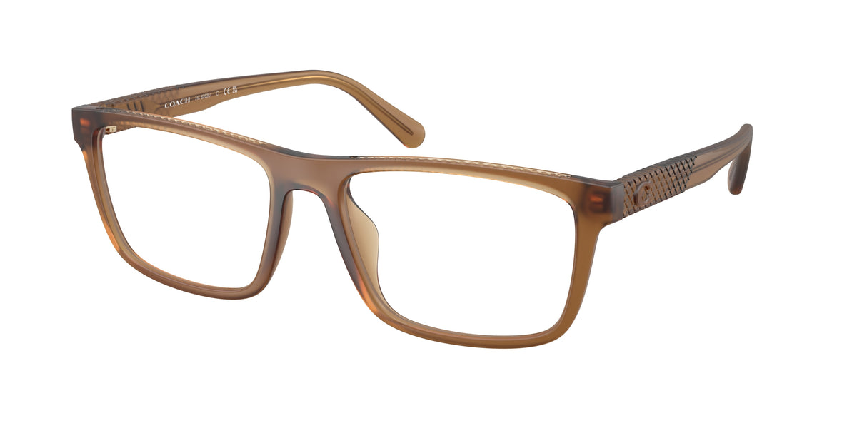 Coach HC6263U Matte Transparent Amber Eyeglasses