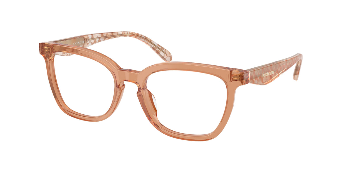 Coach HC6288U Transparent Brown Eyeglasses