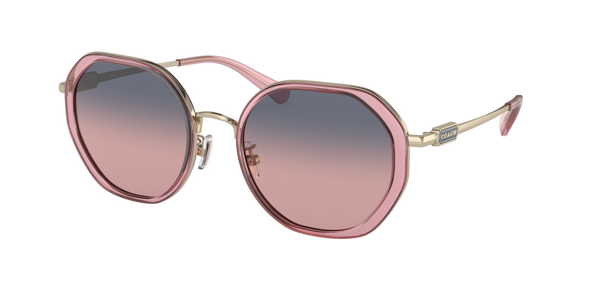 Coach HC7141 Transparent Pink Sunglasses