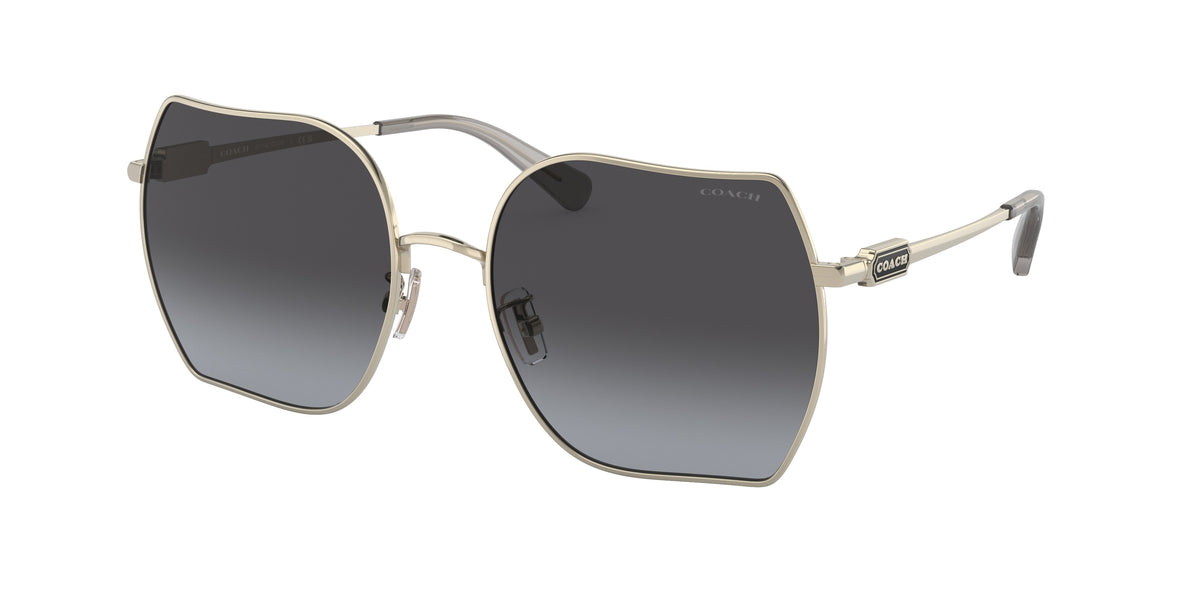 Coach HC7142 Shiny Light Gold Sunglasses