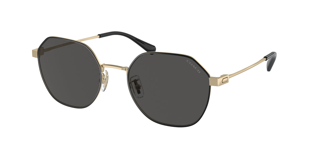 Coach HC7155 Shiny Light Gold Sunglasses