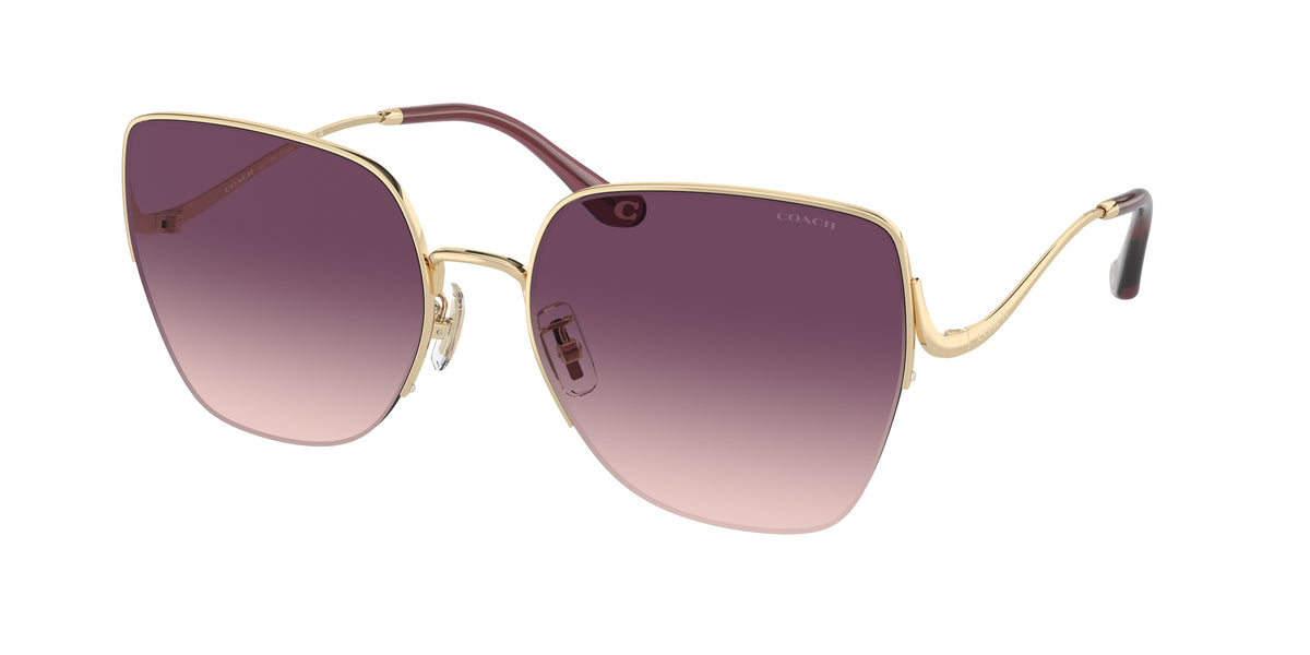 Coach HC7156D Shiny Light Gold Sunglasses
