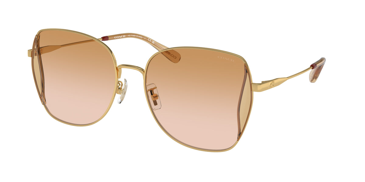 Coach HC7158D Shiny Gold Sunglasses