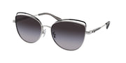 Coach HC7162 Shiny Silver/Black Sunglasses