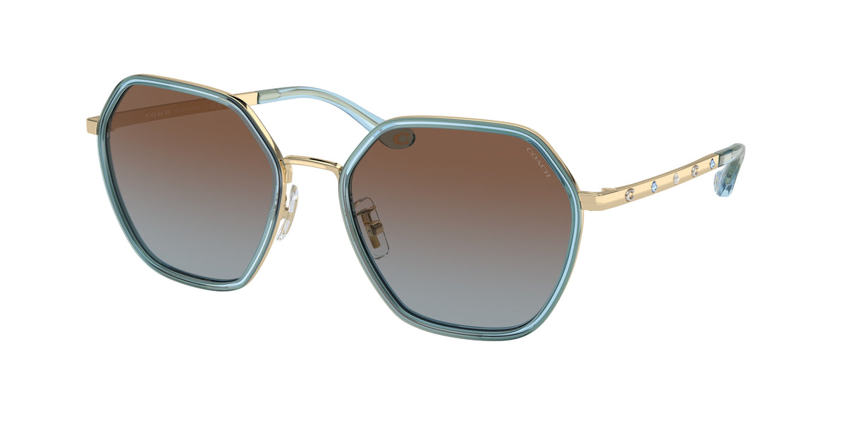 Coach HC7167B Transparent Blue Sunglasses