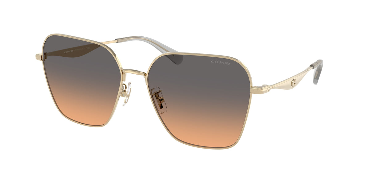Coach HC7168 Shiny Light Gold Sunglasses