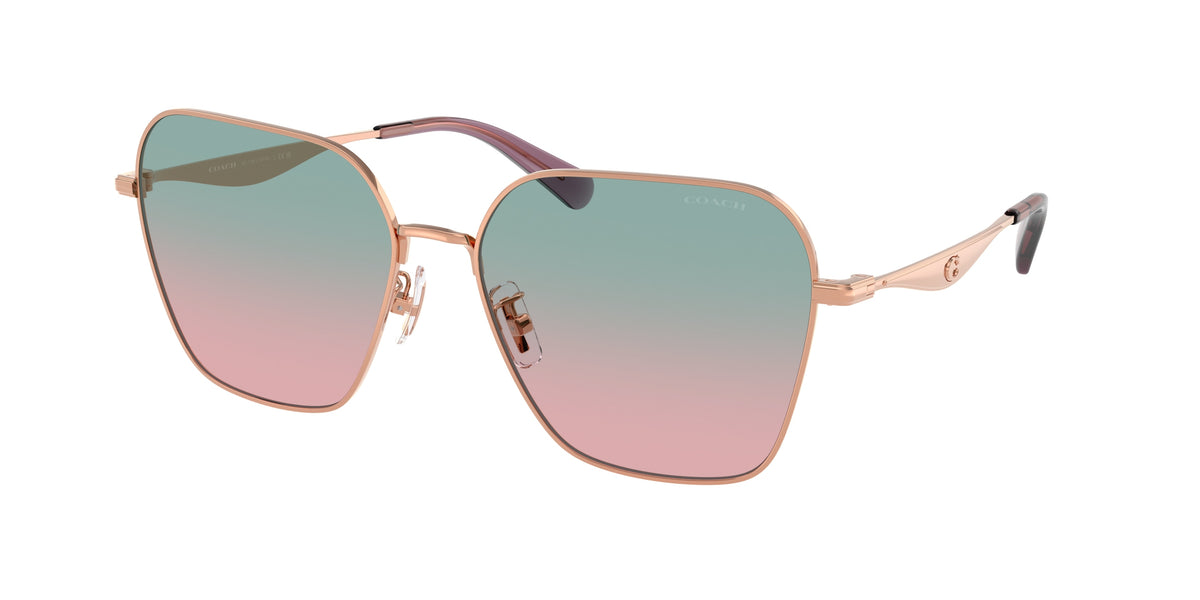 Coach HC7168 Shiny Rose Gold Sunglasses