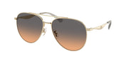 Coach HC7169 Shiny Light Gold Sunglasses