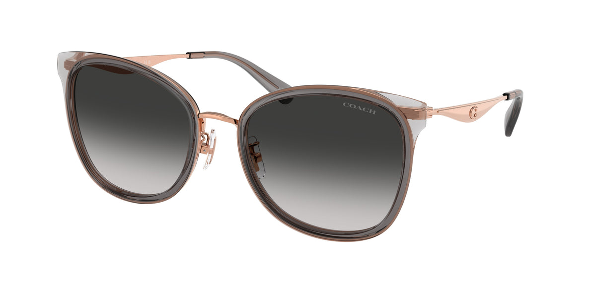 Coach HC7170 Rose Gold/Dark Grey Sunglasses