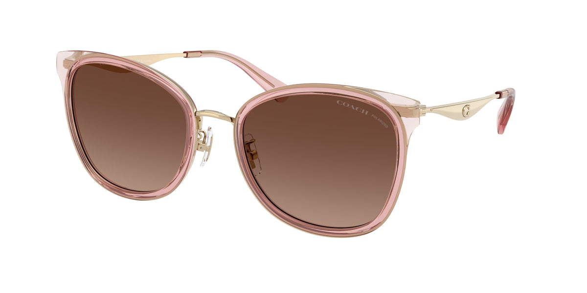 Coach HC7170 Light Gold/Pink Sunglasses