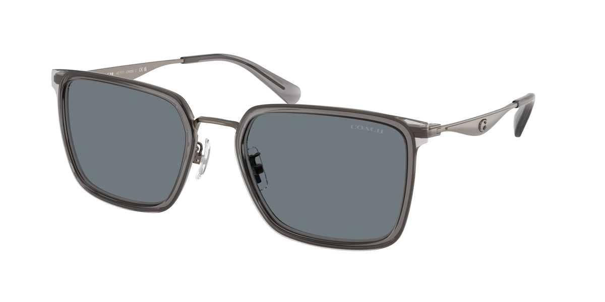 Coach HC7171 Gunmetal/Grey Sunglasses