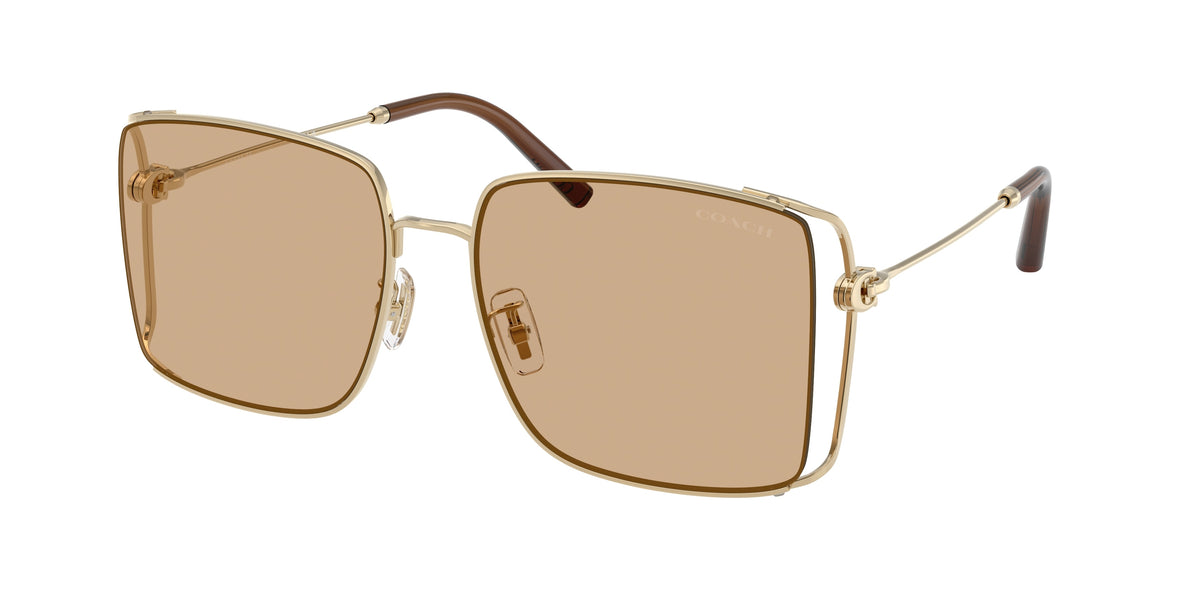 Coach HC7174D Shiny Light Gold Sunglasses