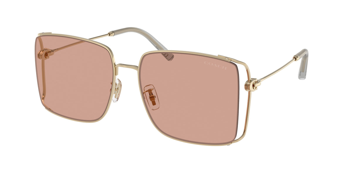 Coach HC7174D Shiny Light Gold Sunglasses