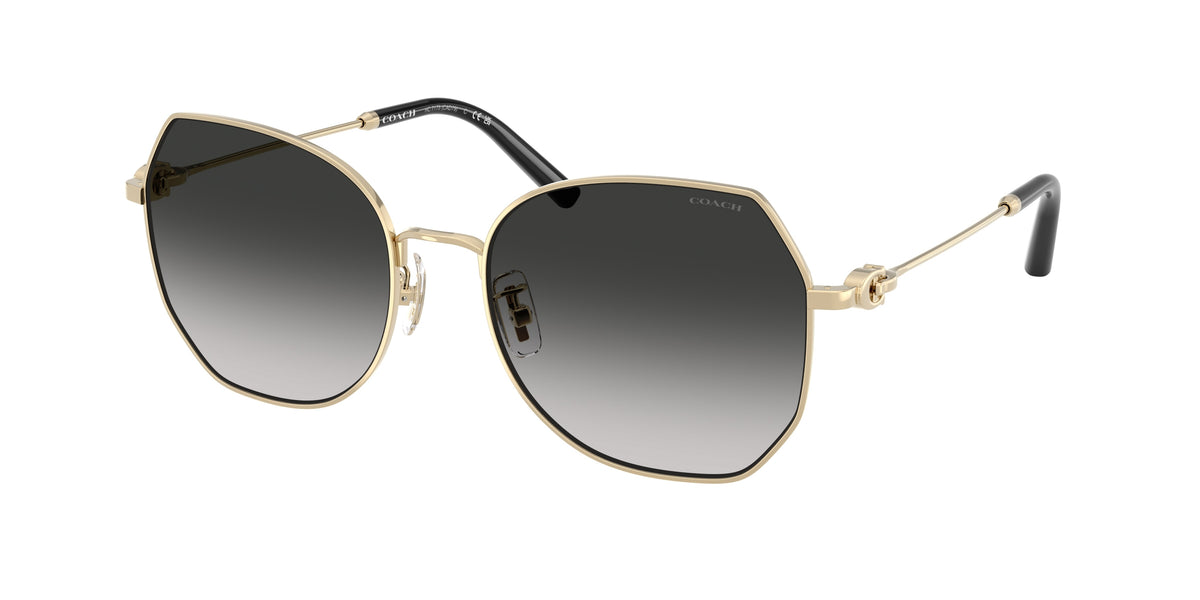 Coach HC7175 Shiny Light Gold Sunglasses